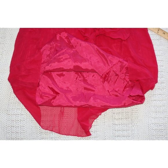 New OC by Oleg Cassini Cocktail 100% Silk Pink Mini dress Open Back Size 8 Zip - Picture 9 of 11